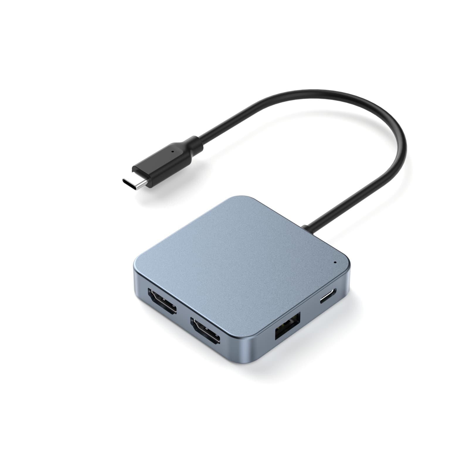 On a Windows host that supports DisplayPort Alt Mode 1.4 and MST, its two HDMI outputs are specified for simultaneous dual 4K at 60Hz.