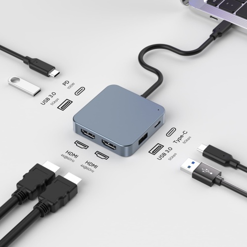 7-in-1 USB-C Docking Station | Dual 4K HDMI & 100W PD Dock