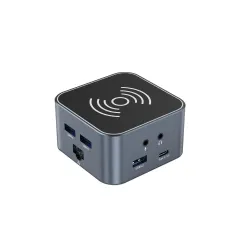14-in-1 USB-C Docking Station with Wireless Charging