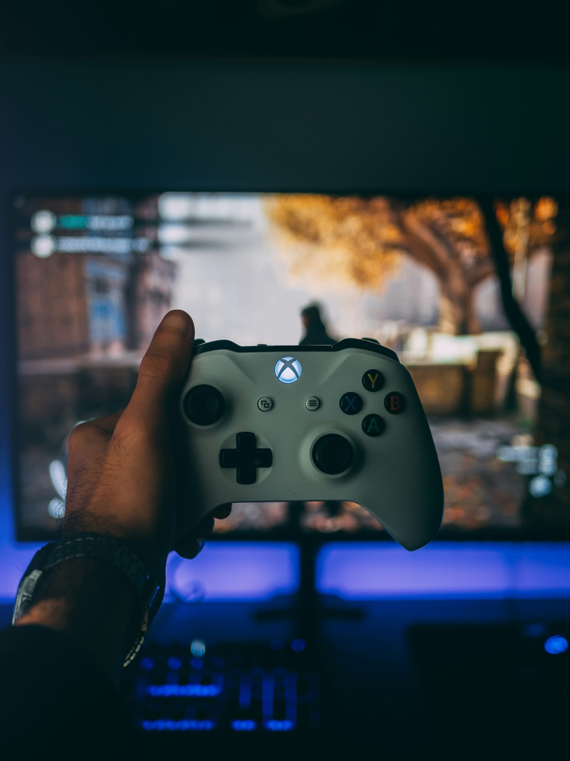 A Microsoft game controller