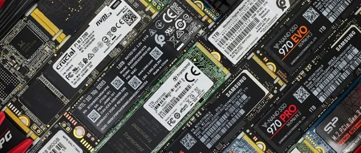 A pile of SSD