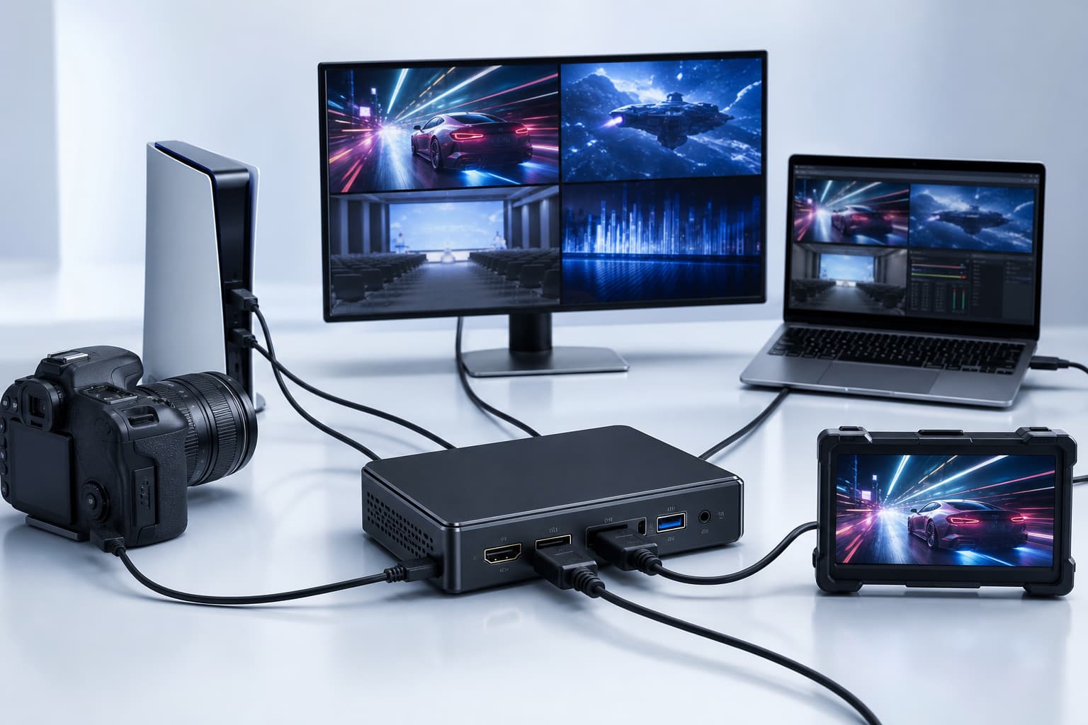 Capture card used in live streaming, game recording and camera production