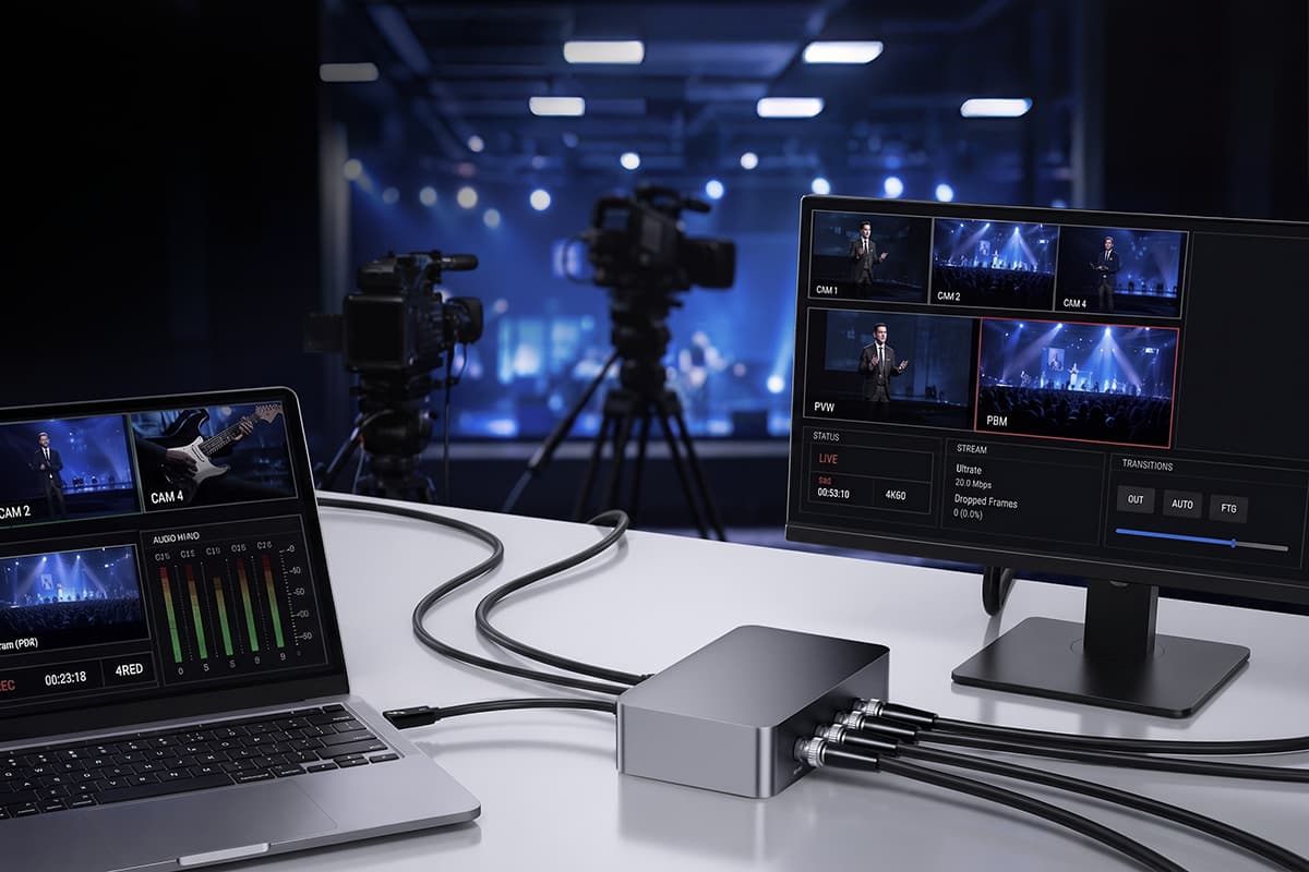 Capture card used in live streaming, game recording and camera production
