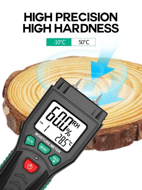 Digital Wood Moisture Meter Wood Humidity Tester Hygrometer Timber Damp Paper Concreate Cement Detector Tester