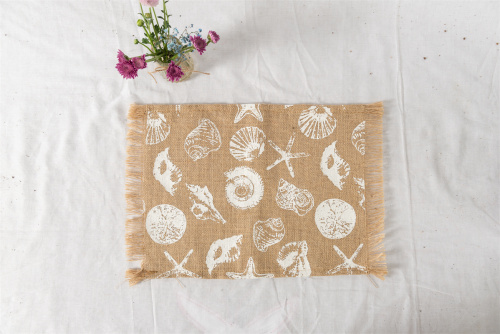 JUTE MAT WITH PRINT