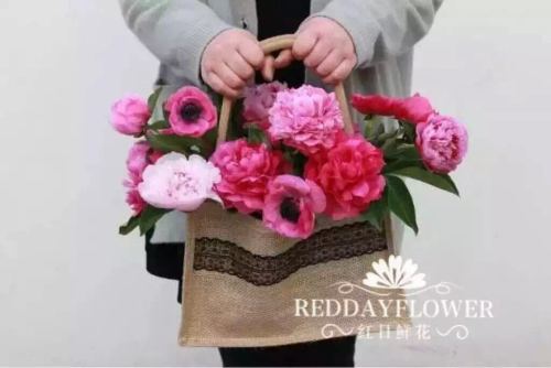 JUTE FLOWER BAG