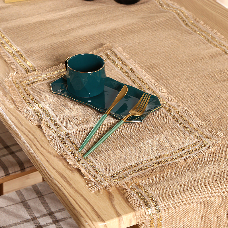 glitter JUTE TABLE RUNNER
