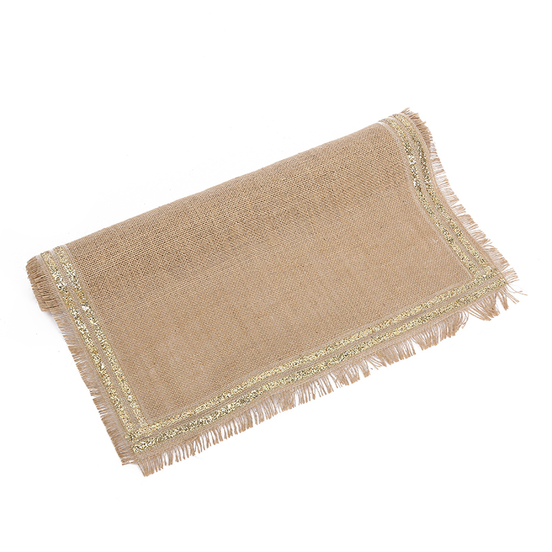 glitter JUTE TABLE RUNNER