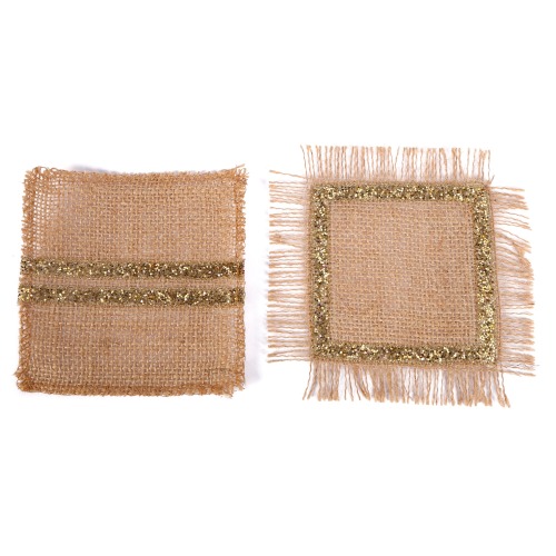 glitter JUTE MAT