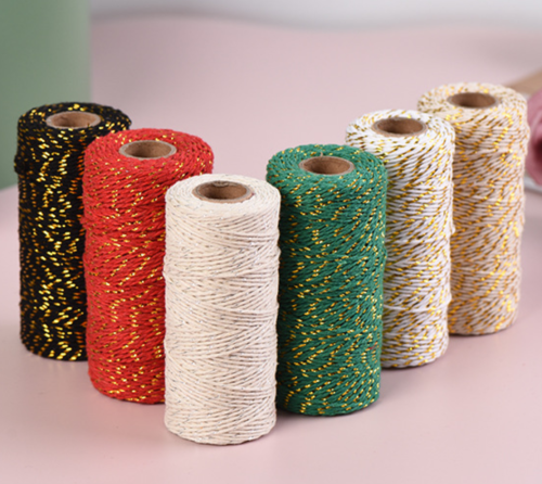 COTTON ROPE WITH golden ring ZJNC208C