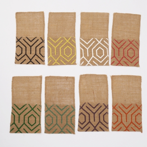 ZJNC578 JUTE FROK POCKET