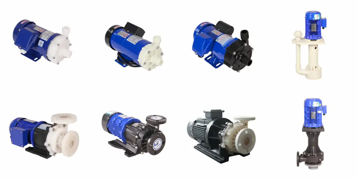 PP, PVDF, PTFE, FRPP magnetic drive pump