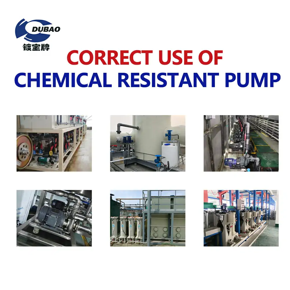 How to use chemical resistant pump correctly?