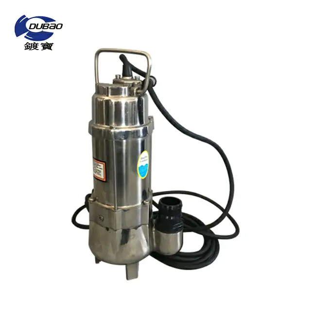Big Flow High Head Stainless Steel Submersible Sewage Pump