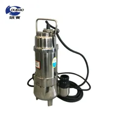 Big Flow High Head Stainless Steel Submersible Sewage Pump