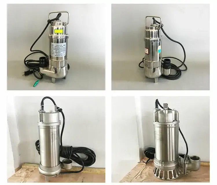 Big Flow High Head Stainless Steel Submersible Sewage Pump