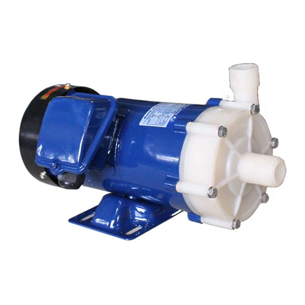 What is the pumping efficiency of the electrolyte magnetic pump?