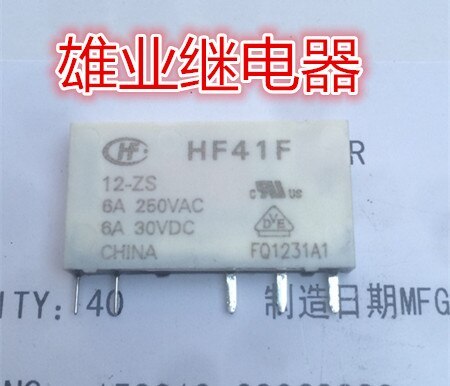5pcs HF41F-024-ZS 012 for Hongfa Relay 5V 12V 24V 6A One open and one closed