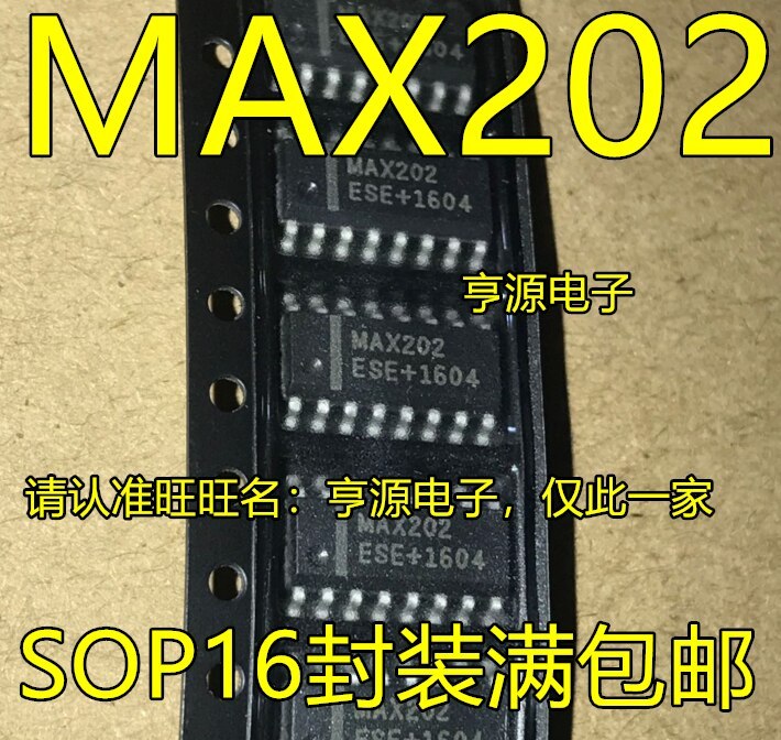 MAX202 MAX202CSE MAX202ESE RS-232 transceiver chip SMD SOP16
