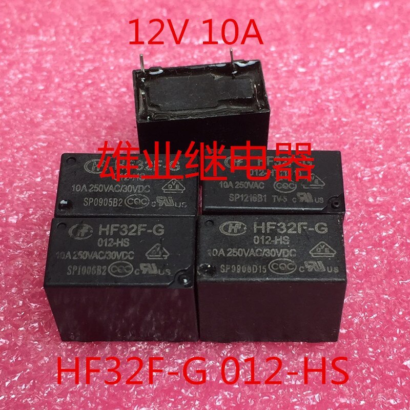 5pcs New JZC-32F-G 012-HS for Hongfa Relay 12V HF32F-G high current 10A