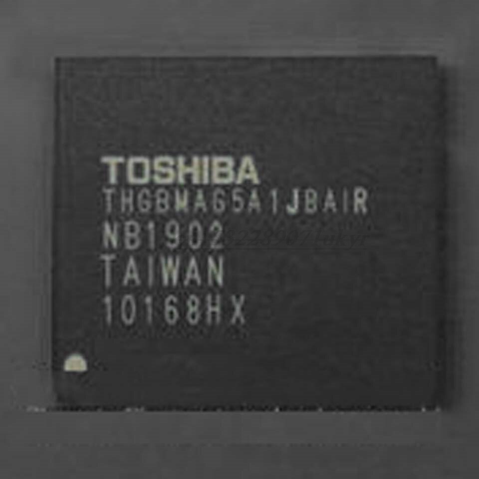 2pcs/lot 100% Chip THGBMAG5A1JBAIR THGBMAG5A1JBA1R 4GB bga chip with balls BGA153  Memory IC chips