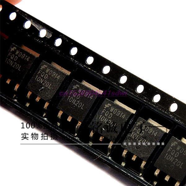 Real Original 100% NEW FQD10N20L FQD 10N20L FQD10N20LTM FQD10N20LTF 200V 7.6A DPAK 10PCS/LOT Auto Modules