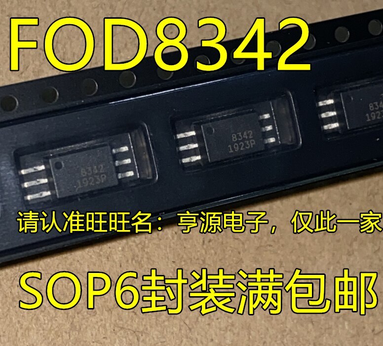 FOD8342 F0D8342 SMD Optocoupler Screen Printing 8342 SOP-6