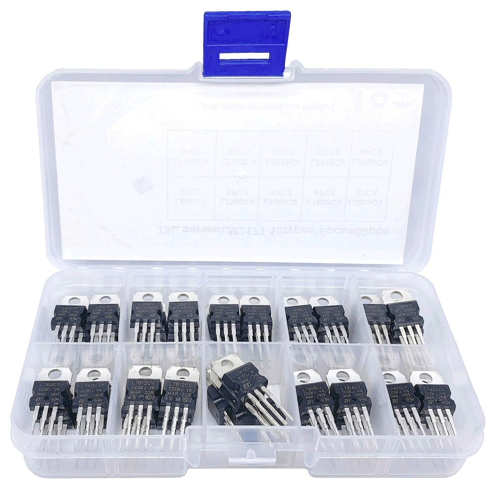 60 LM317T/L7805/06/08/09/10/12/15/18/24CV three-terminal voltage regulator manifold set