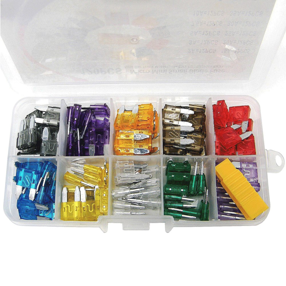 120 small car fuse sheets 2 3 5 7.5 10 15 20 25 30 35A to send free clips