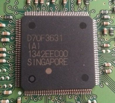D70F3631(A) New car CPU chip blank without program