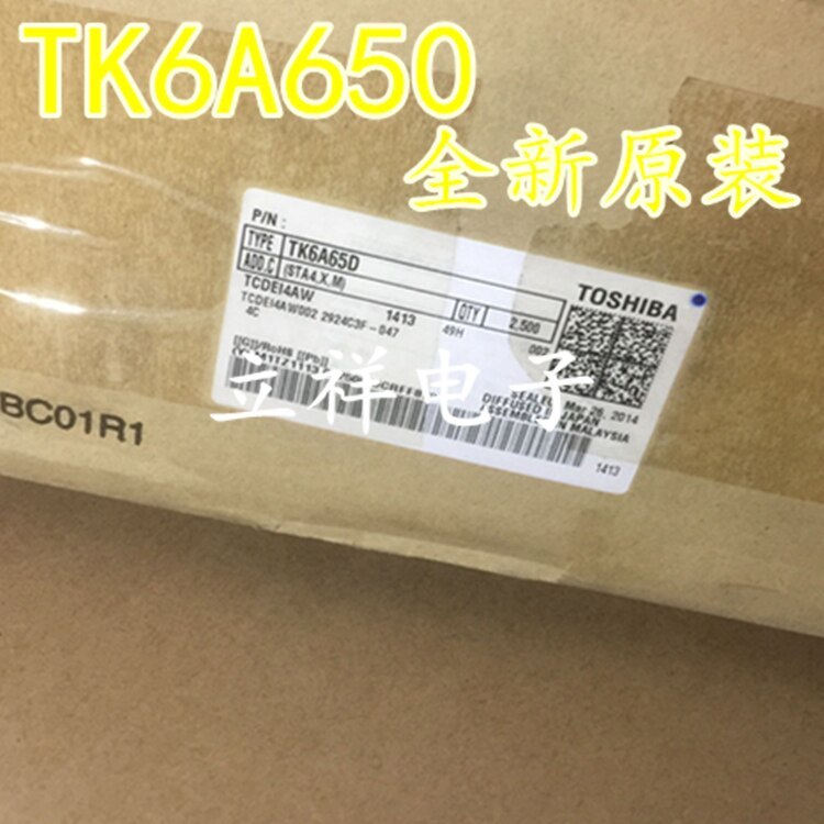 Best Quality 100% original K6A65D TK6A65D 6A650V   TO-220F    In Stock Chip 10pcs