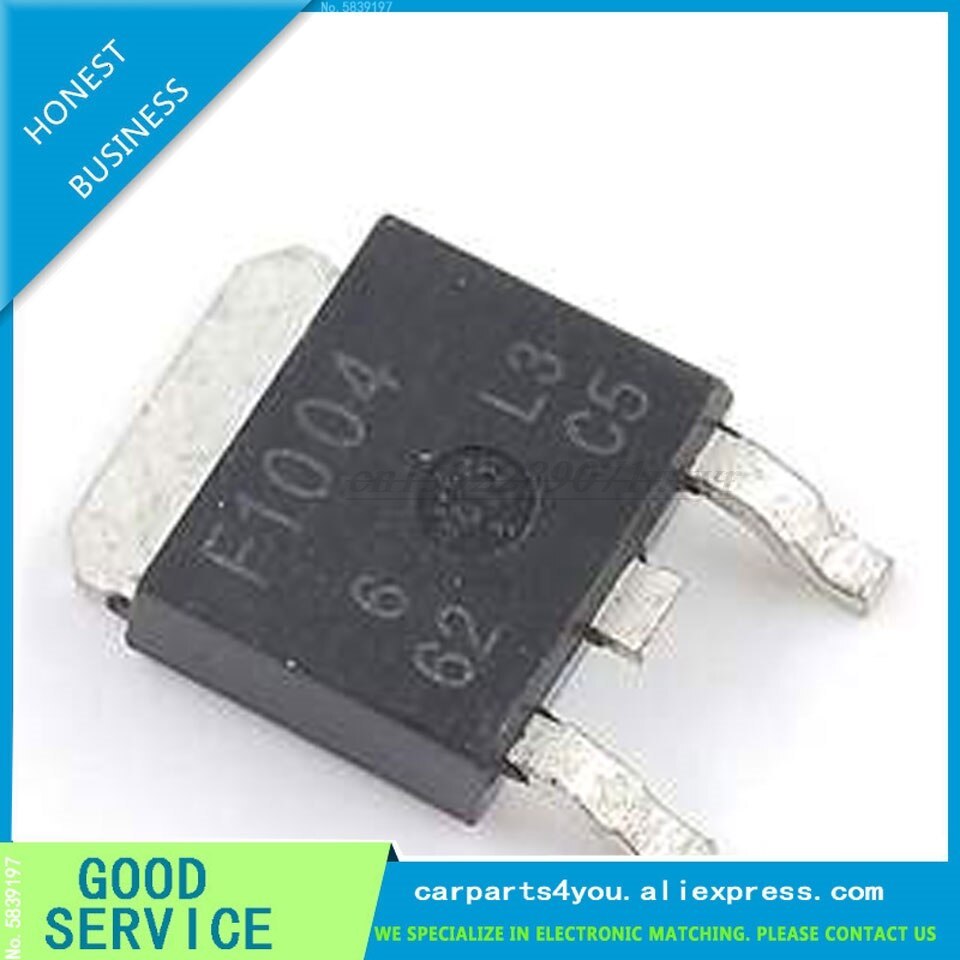Best Quality 10Pcs/lot F1004 Automobile excavator computer board vulnerable chip SMD TO-252 package car transistor Auto Chip