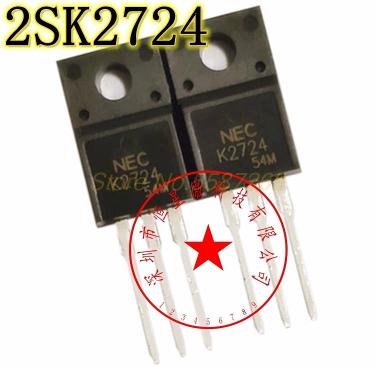 Best Quality 5pcs/lot K2724 Chip Use for Excavator ECU 2SK2724 Automotive Computer Board Field Effect Transistor 60V 35A TO220F