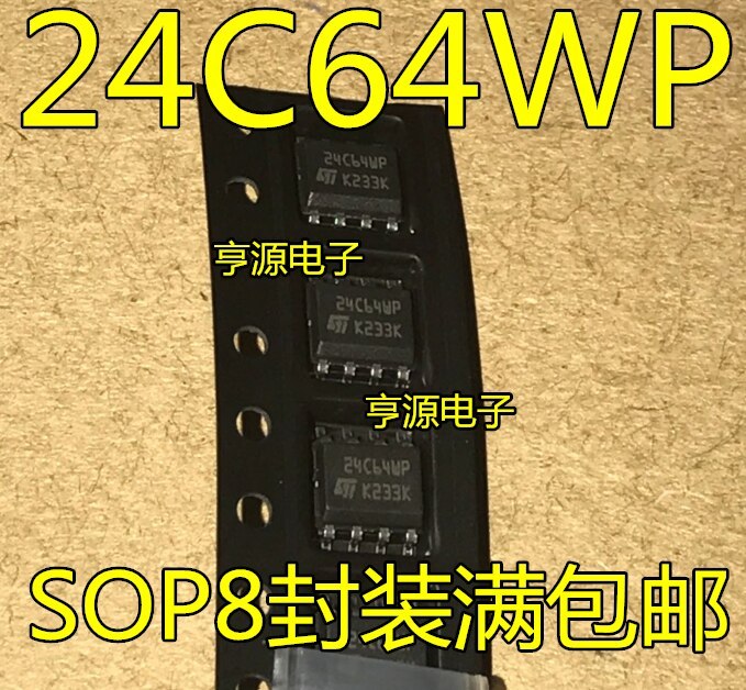 10pieces M24C64-WMN6TP 24C64WP 24C64 SOP8 ||