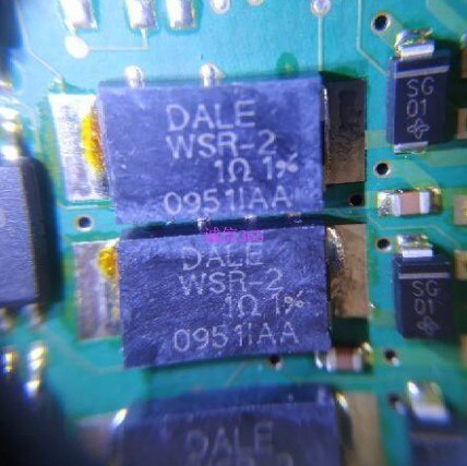 WSR-2 1 Euro 1R 1% accuracy for Volkswagen 01V gearbox computer board SMD resistor