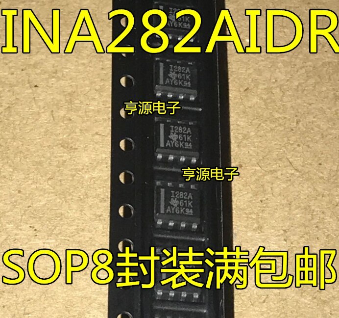 5pieces INA282  INA282AIDR INA282AID I282A SOP8