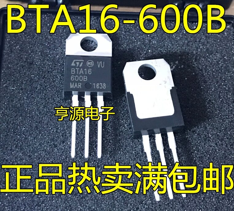 10pieces BTA16-600B TO-220 16A/600V