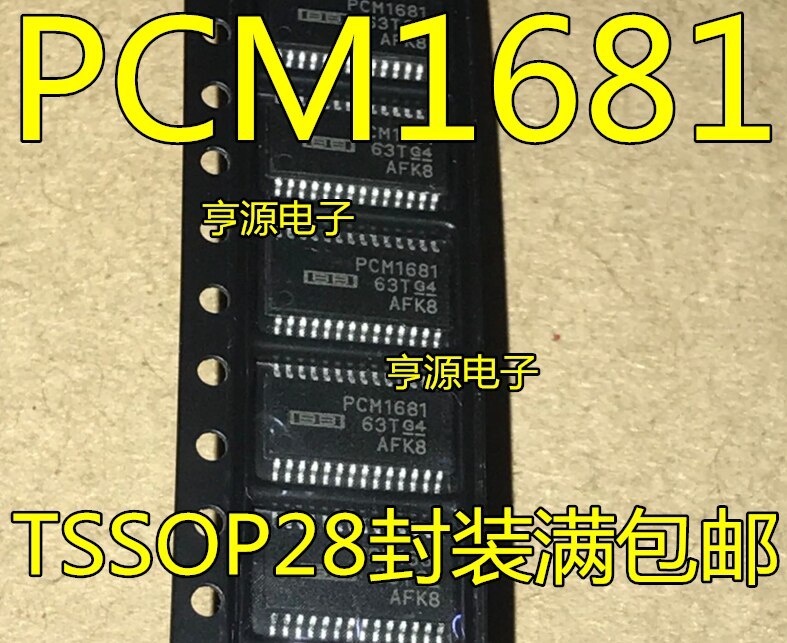 5pieces PCM1681  PCM1681PWP  PCM1681PWPR TSSOP28 Automotive Chip