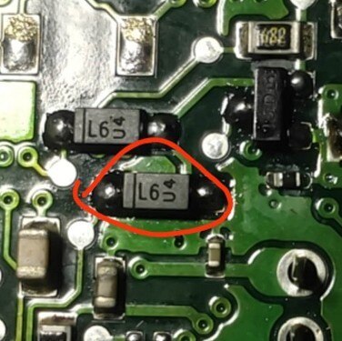 L6 small volume diode for Mercedes-Benz Volkswagen Ford car ABS computer board fragile diode brand new