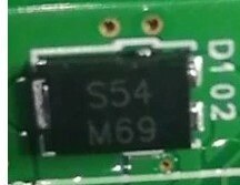 5pcs S54 3-pin solder joint triode car computer board SMD diode brand new