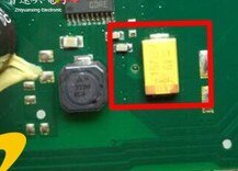 5pcs for Volkswagen Touran display vulnerable tantalum capacitor 157