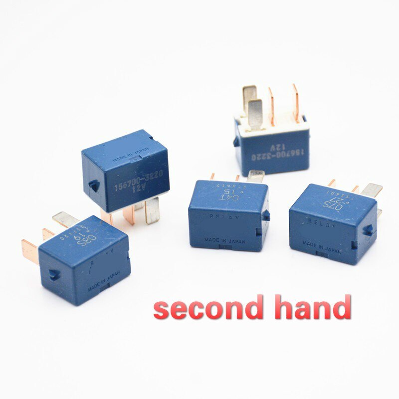 5pcs second hand genuine automotive car relay 90987-02027 for toyota 4pin DC 12V 156700-3220 for Suzuki Swift 2018