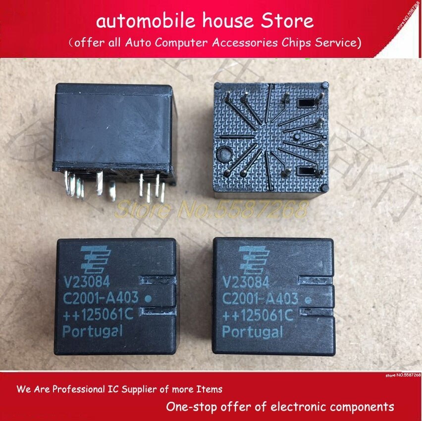 5pcs/Lot V23084-C2001-A403 V23084 Tyco Relay 10Pins 30A 12VDC Automotive Relays 254ohm for BMW 320 car new genuine C2001-A403
