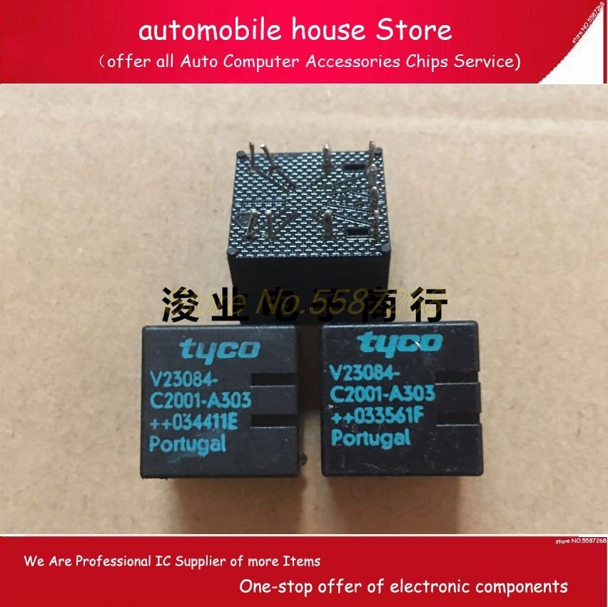 10Pins V23084-C2001-A303 for Tyco Relay for BMW E46 Central Locking Window Regulator Control Unit V23084 C2001-A303 V23084-c2001