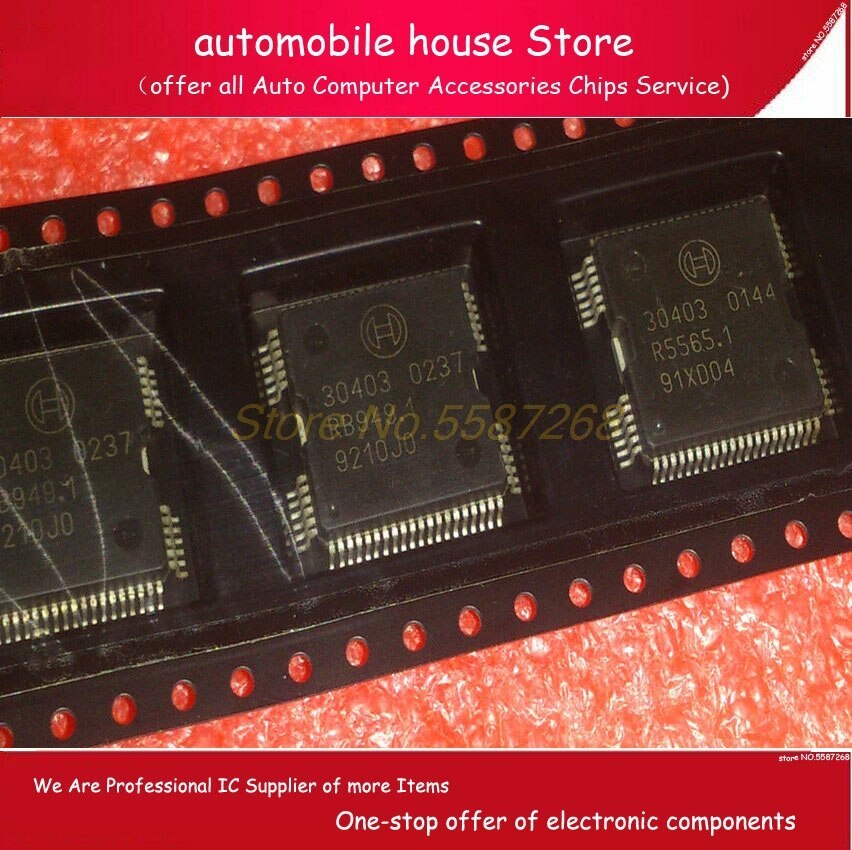 new original 10pcs) 30403 QFP64 For Volkswagen Audi A6 Peugeot 307 ME744 computer board car engine Fuel injection driver chip