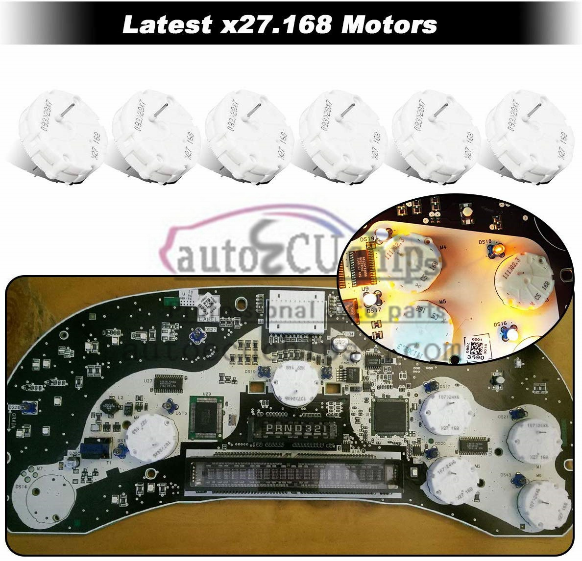 X27.168 Stepper Motor Instrument Cluster GM GMC Cars Trucks Same AS XC5 168 X15 X25 x27 168 VID29-02P Cluster Speedometer Gauge