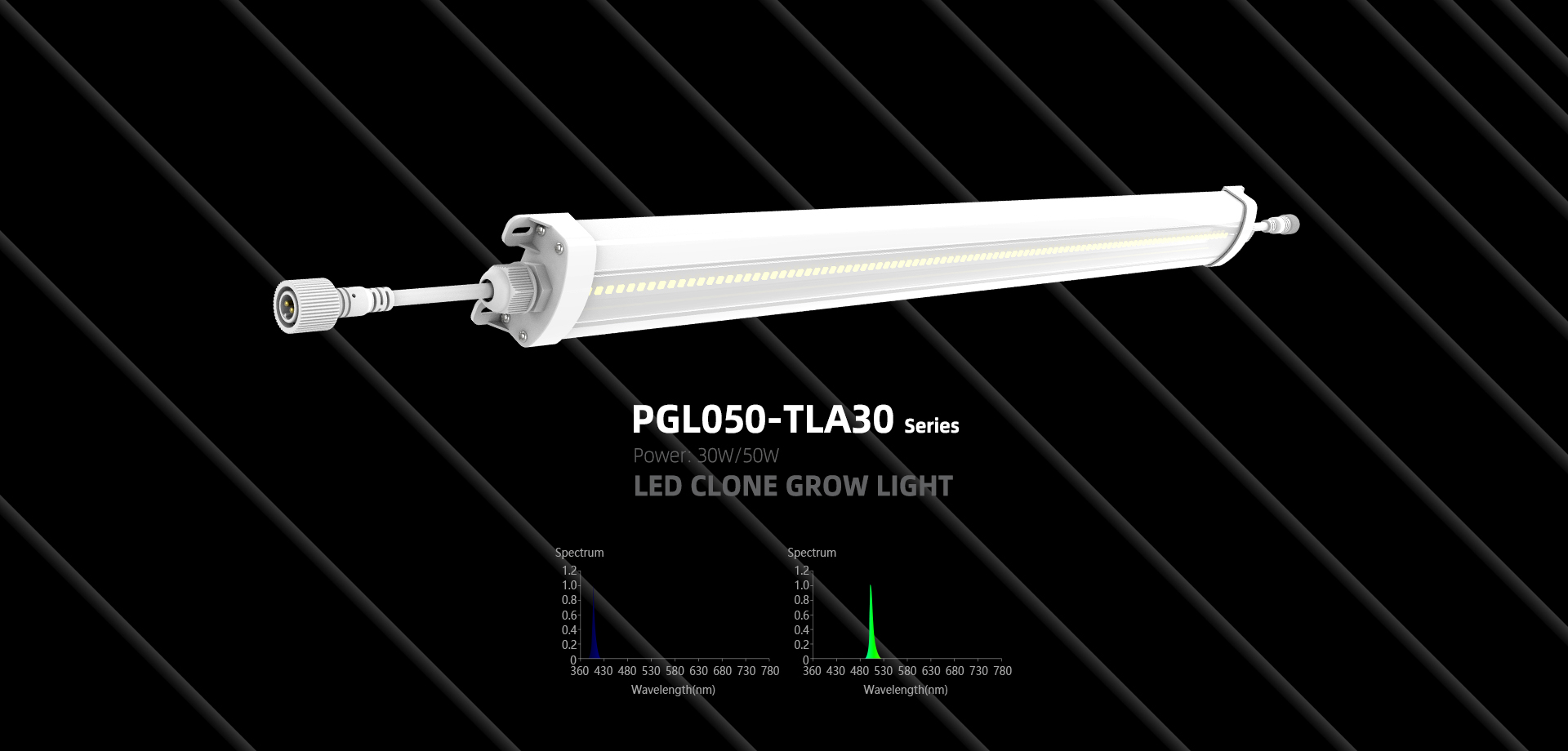 PGL050-TLA30 - Barra de luz de crescimento conduzida em prateleira
