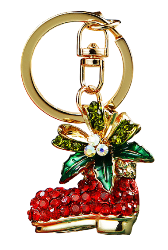 Christmas shoe key chain