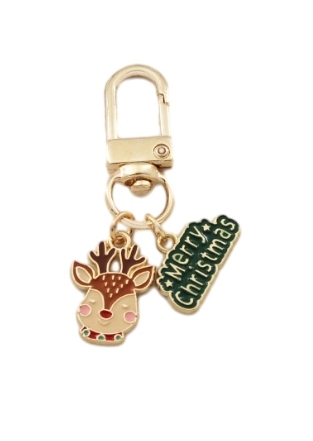 Christmas Elk Christmas nameplate keychain