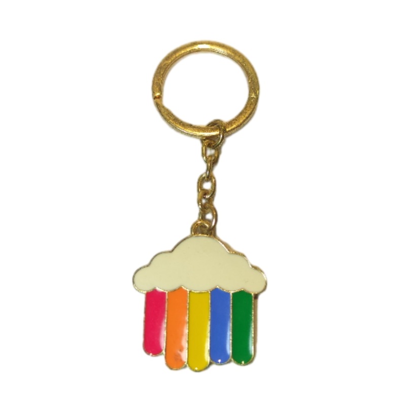 Cloud rainbow keychain